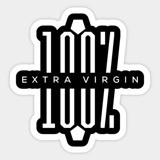 100% virgin, abstinence, 100 virgin Sticker by Lovelybrandingnprints